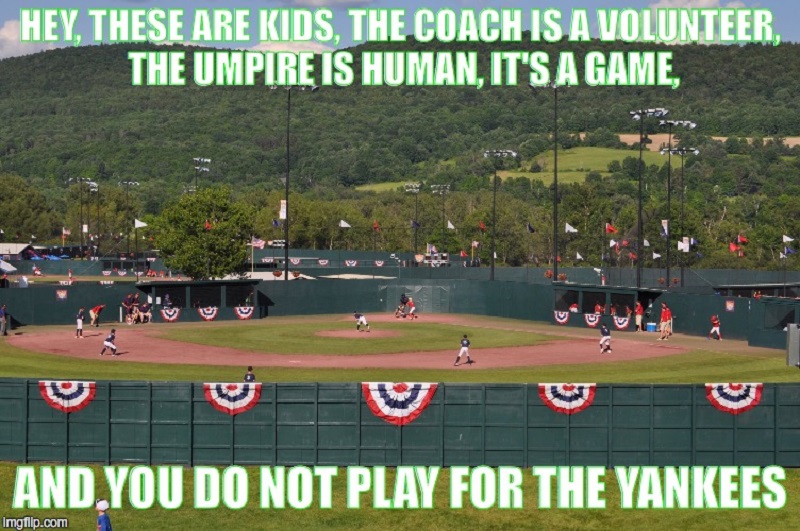 These are kids. The umpire is human.